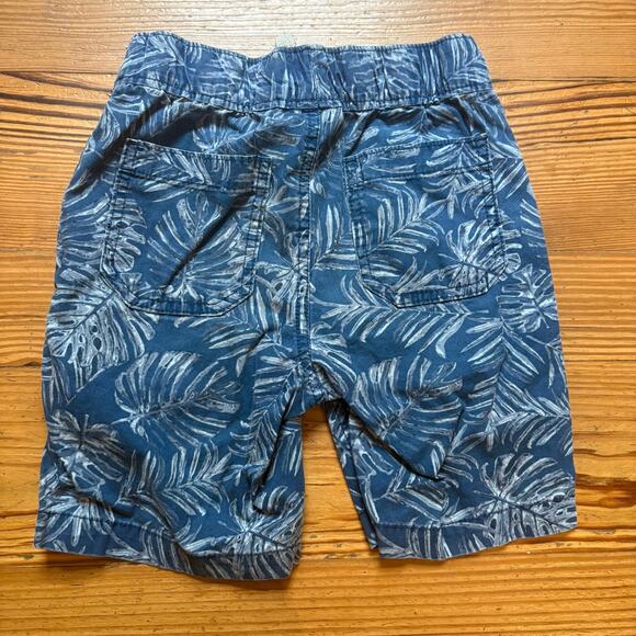 Children's Place blue denim leave print drawstring boys shorts SIZE 5 - Picture 5 of 5